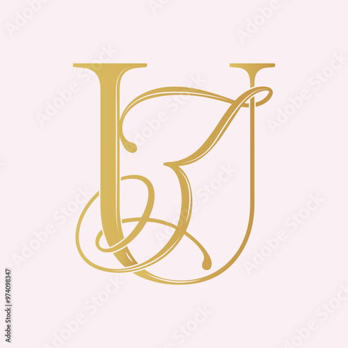 ZU, UZ logo ZU, Letter ZU, monogram ZU, vector, logo, Wedding Monogram Initials, Wedding Logo,Wedding Monogram, Logo Design photo