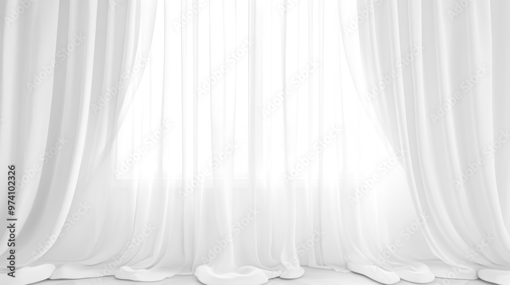 Soft white curtains background for graphic design or wallpaper. Soft white curtains background for graphic design or wallpaper.