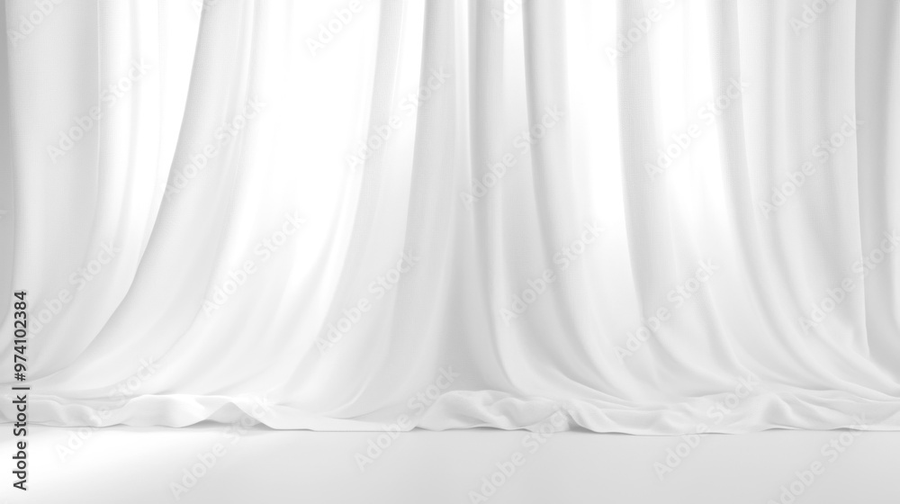 Soft white curtains background for graphic design or wallpaper. Soft white curtains background for graphic design or wallpaper.