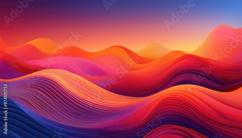 Abstract colorful wave background