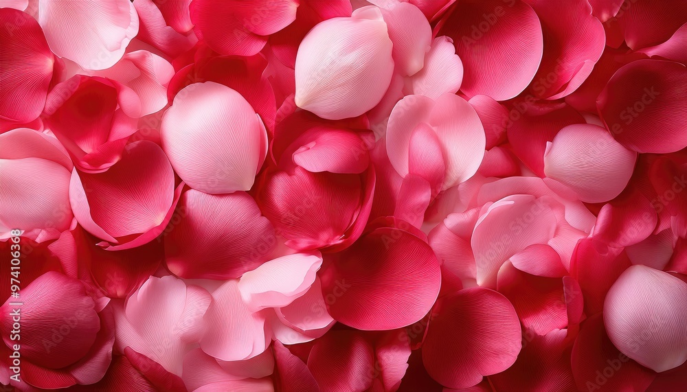 Pink and red rose petals Pink and red rose petals