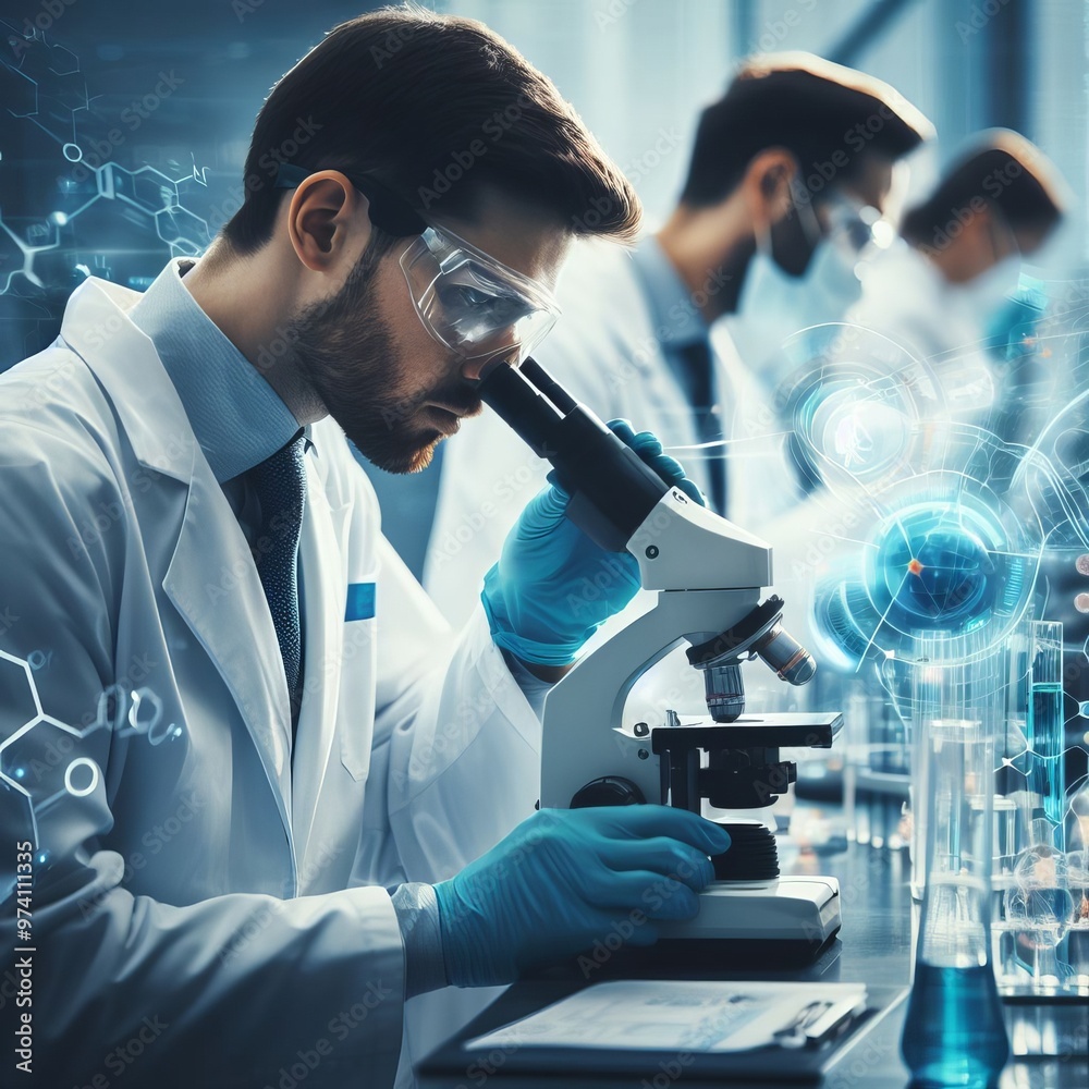portrait of a scientist working in the laboratory portrait of a scientist working in the laboratory