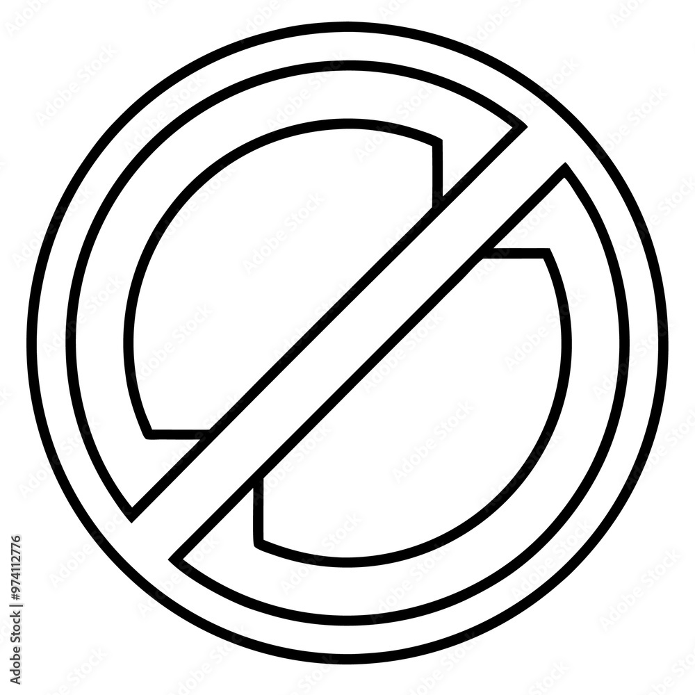 prohibiting sign outline coloring book page line art drawing prohibiting sign outline coloring book page line art drawing