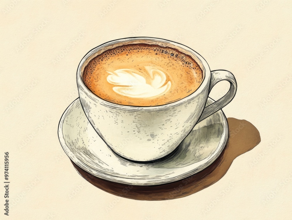 Obraz premium Coffee on Saucer