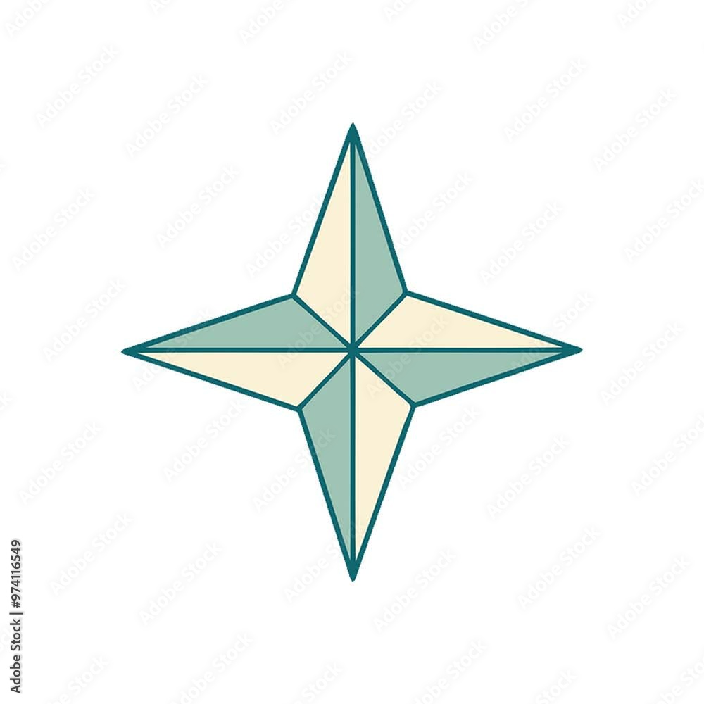 iconic tattoo style image of a star iconic tattoo style image of a star