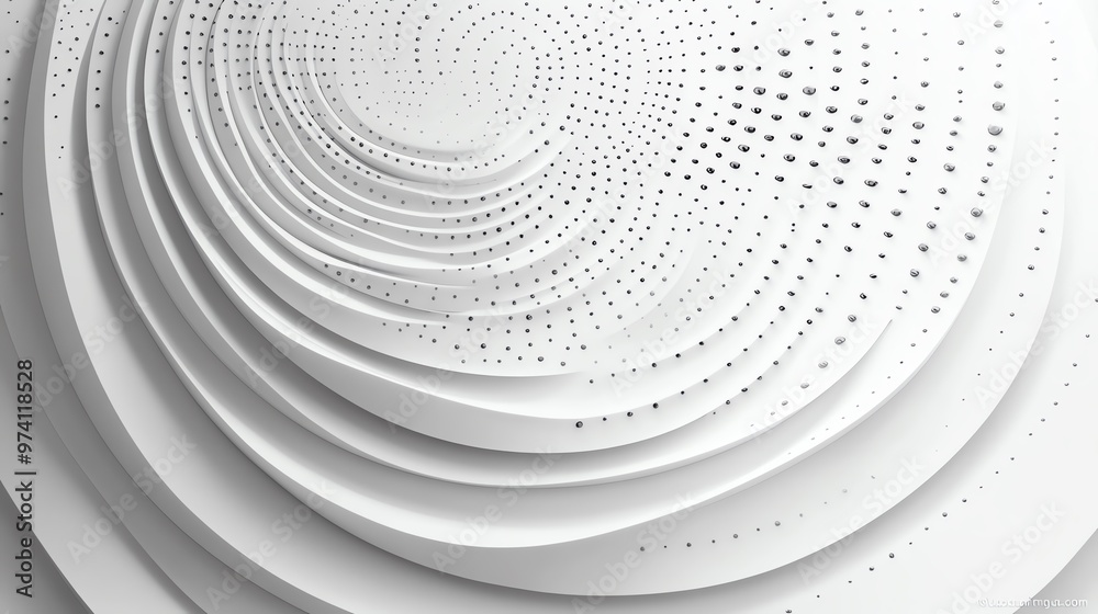 Abstract white and black dotted spiral pattern background. Abstract white and black dotted spiral pattern background.
