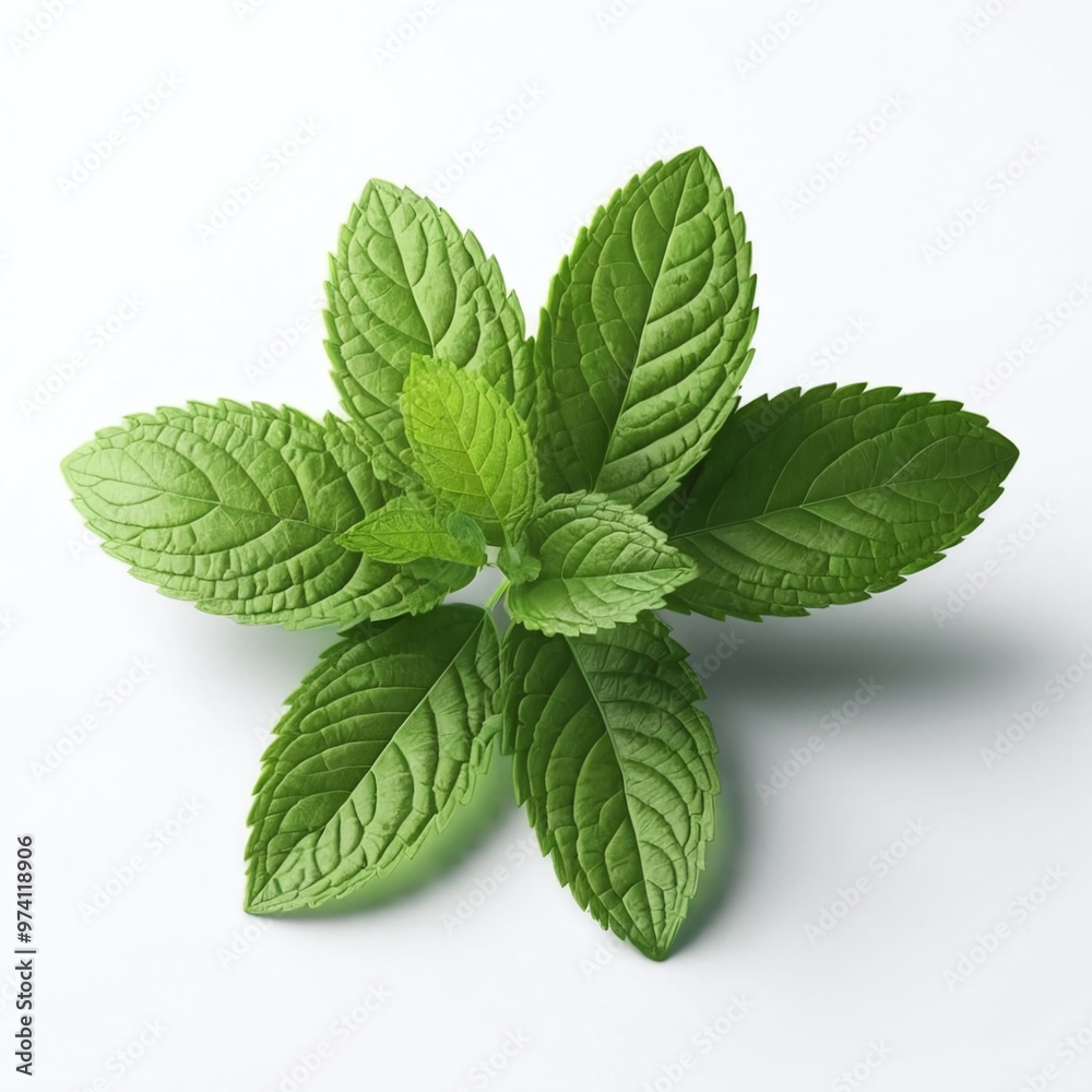Fresh herbal leaf mint green herbs ingredient cold, foliage, for mojito drink, isolated on white background. Fresh herbal leaf mint green herbs ingredient cold, foliage, for mojito drink, isolated on white background.