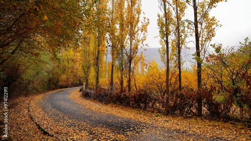 Autumn color, Village