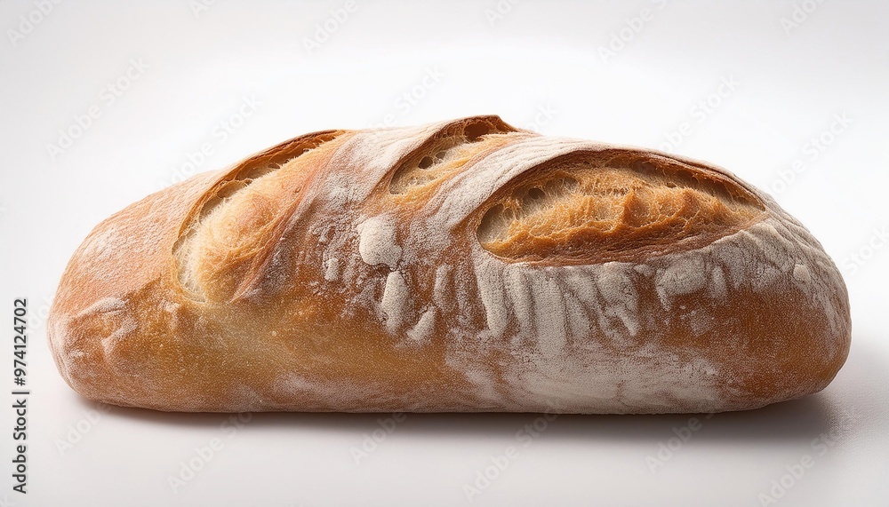 Italian Food, Ciabatta on white background isolated. Italian Food, Ciabatta on white background isolated.