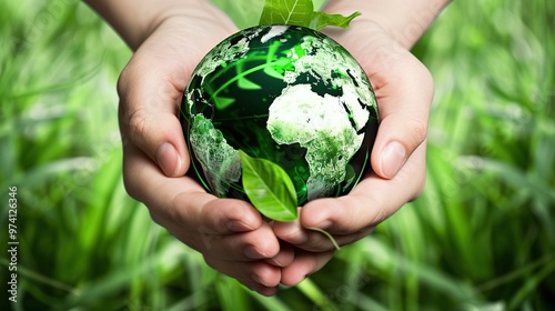 Sustainable Future: Protecting Our Planet, One Step at a Time. Environmental protection, recycling, zero waste lifestyle, renewable energy sources, the fight against climate change,Earth Day,COP26.AI