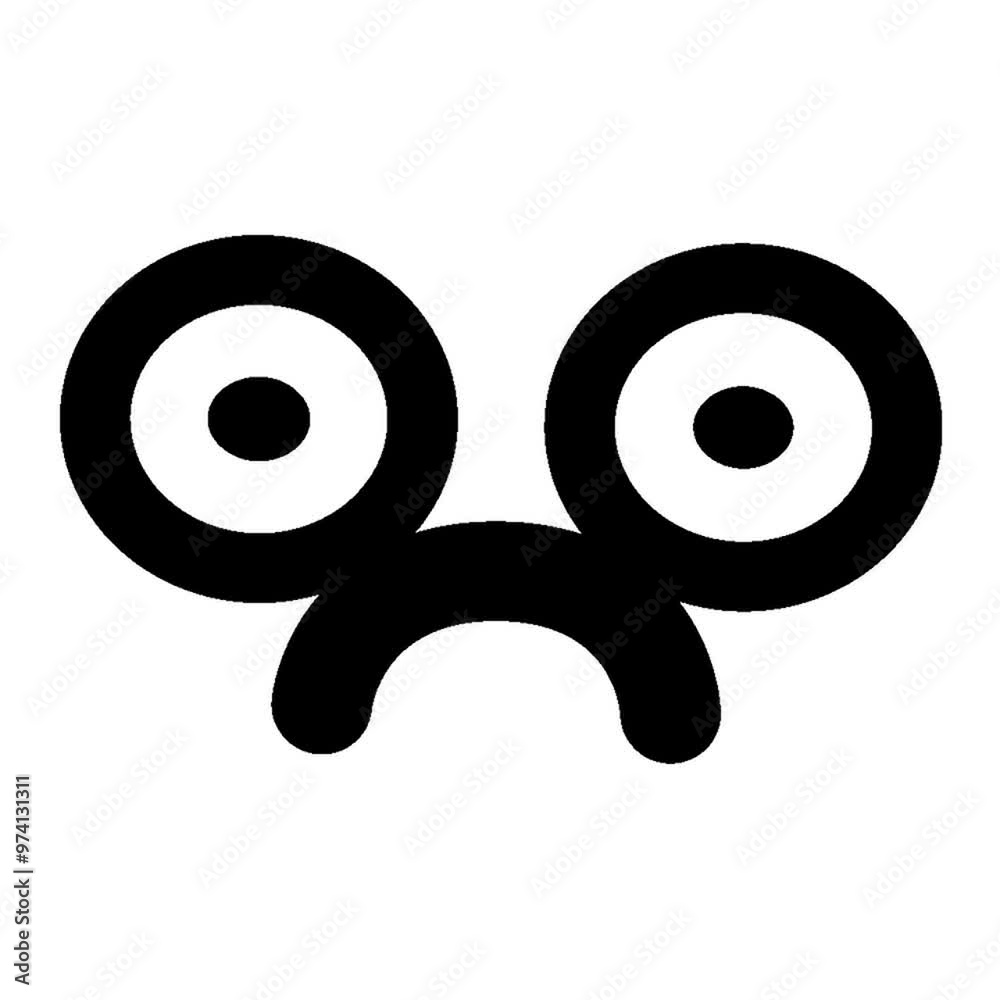 sad staring face icon sad staring face icon
