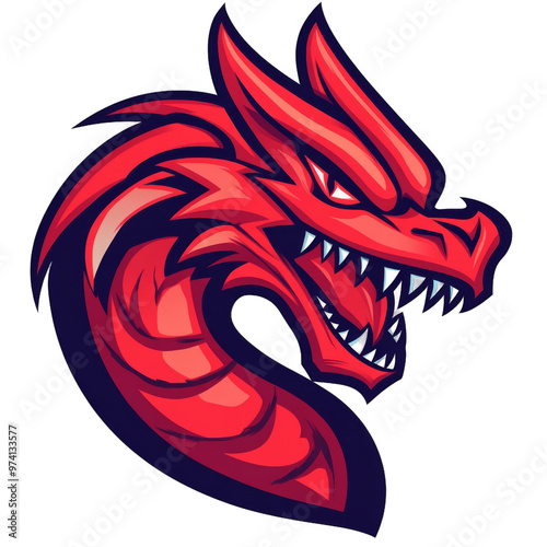 Wallpaper Mural dragon head mascot Torontodigital.ca