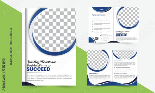 Elegant Bi fold Brochure Design for Innovative Marketing or advertising
