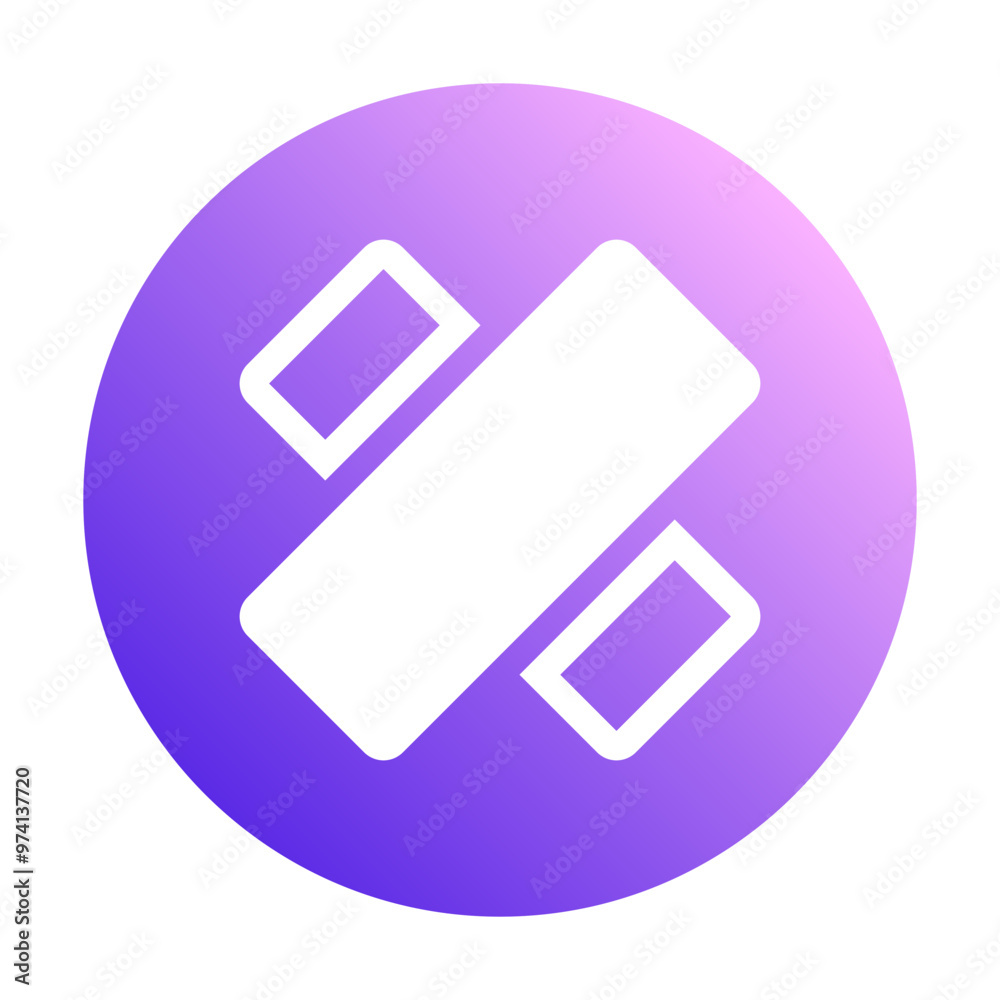 Band aid Icon Circular Gradient Glyph Style Band aid Icon Circular Gradient Glyph Style