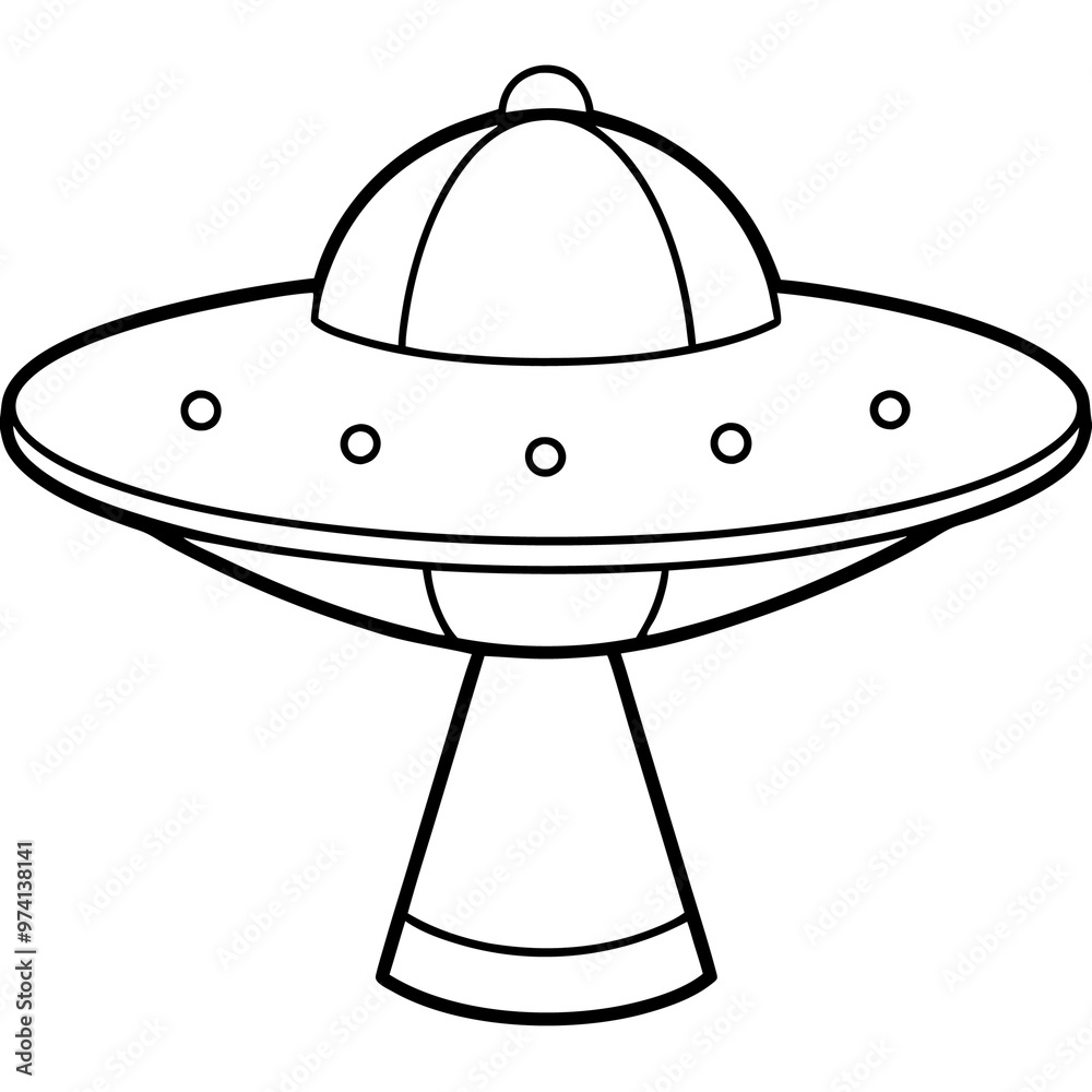 saucer ufo outline coloring book page line art drawing saucer ufo outline coloring book page line art drawing