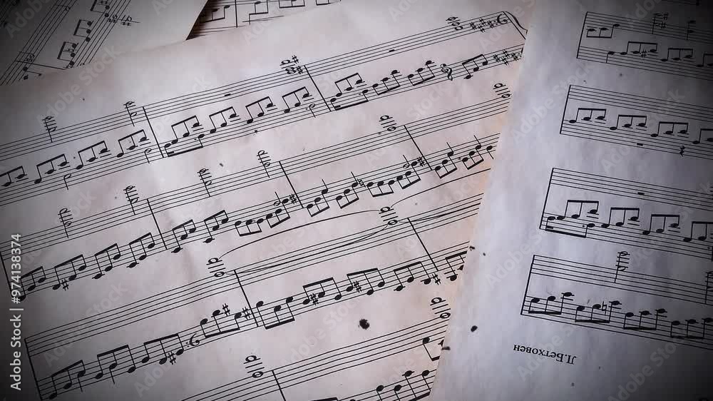 old music notes