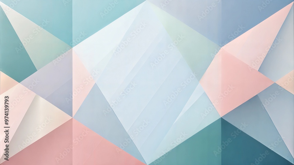Abstract geometric background with soft pastel colors and shapes, minimalistic design, copy space
Abstract geometric background with soft pastel colors and shapes, minimalistic design, copy space