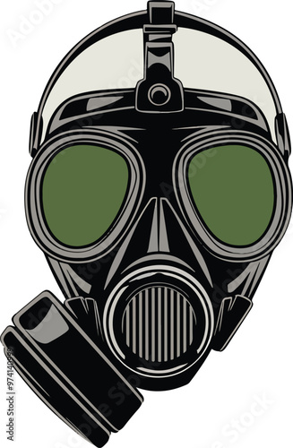 gas mask isolated on white background