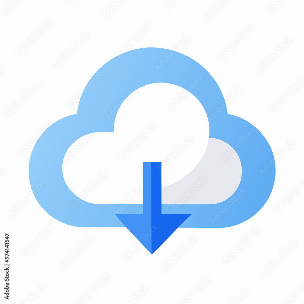 cloud computing architecture icon illustration cloud computing architecture icon illustration
