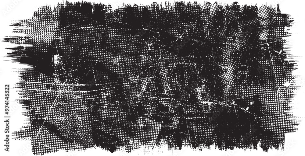 Grunge textured banner with rough edges. Vector roller paint. Overlay distress texture . Simply place texture over any object to create grunge effect . Banner with grungy surface for your design. Grunge textured banner with rough edges. Vector roller paint. Overlay distress texture . Simply place texture over any object to create grunge effect . Banner with grungy surface for your design.