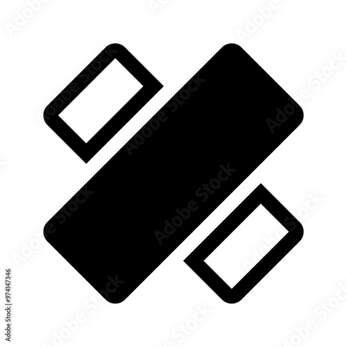 Band aid Icon Glyph Style