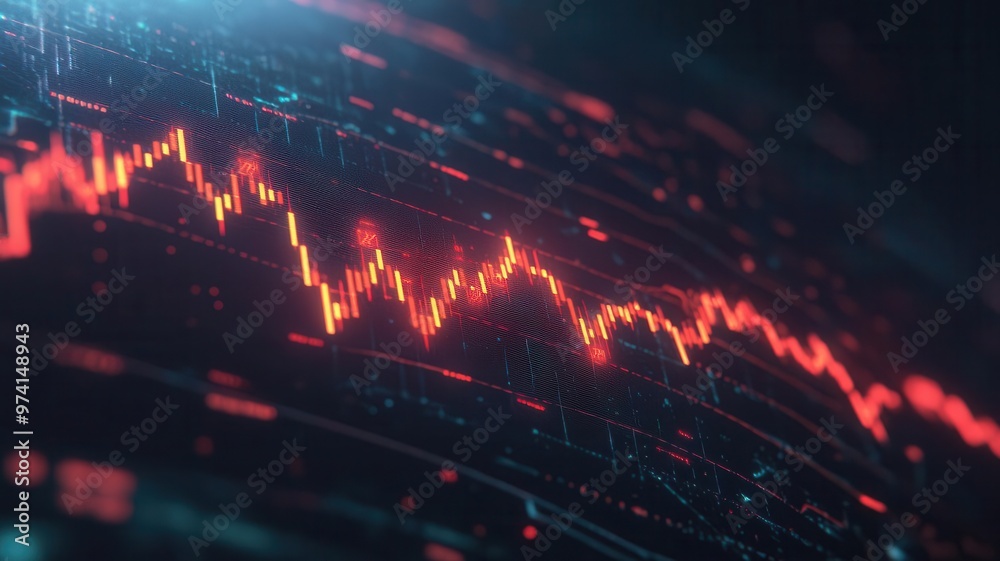 Digital illustration of a red stock market graph showing a sharp decline, symbolizing financial loss and economic instability.
Digital illustration of a red stock market graph showing a sharp decline, symbolizing financial loss and economic instability.