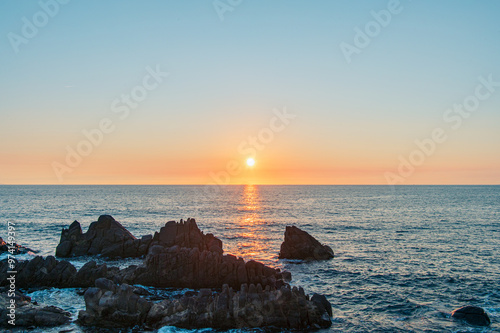 綺麗な夕焼けの海