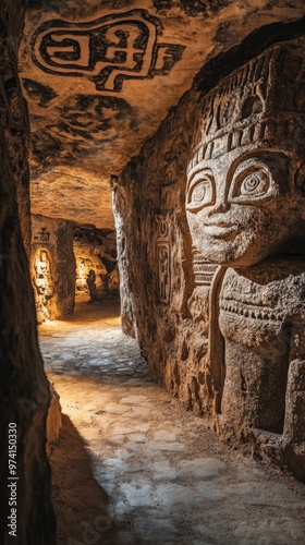 Illuminated Ancient Cave Petroglyphs: Unveiling History and Artistry