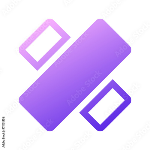 Band aid Icon Gradient Glyph Style