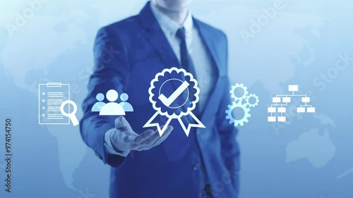 Business certification, standardization process, iso certified QC Quality Certificate ISO international standards, guarantee management service, Quality Assurance QA Compliance regulation