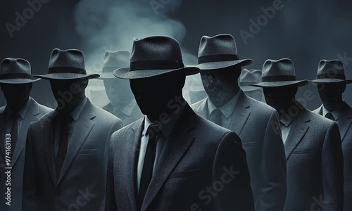 Mysterious Men in Suits
