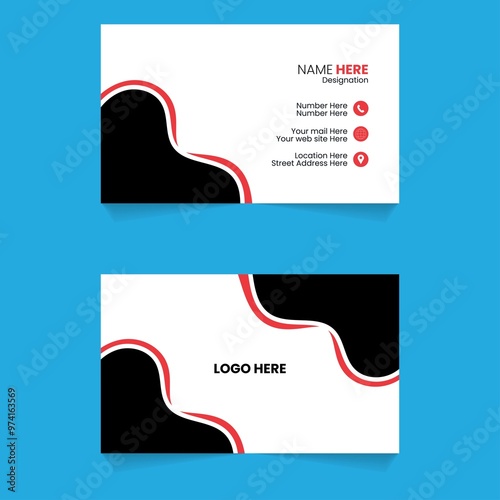 Modern business card design templates