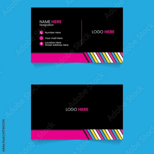 Modern business card design templates