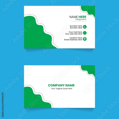 Modern business card design templates