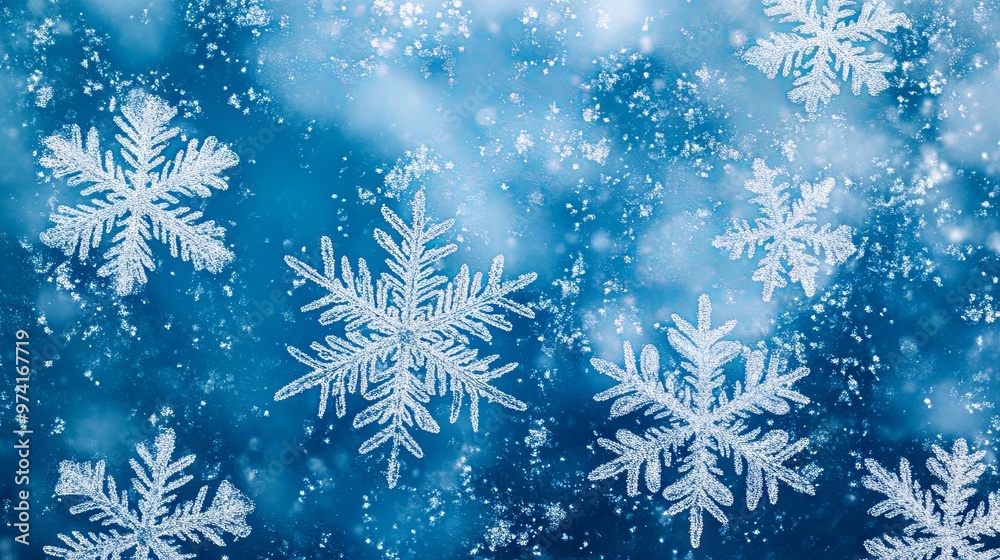 Christmas background with snowflakes