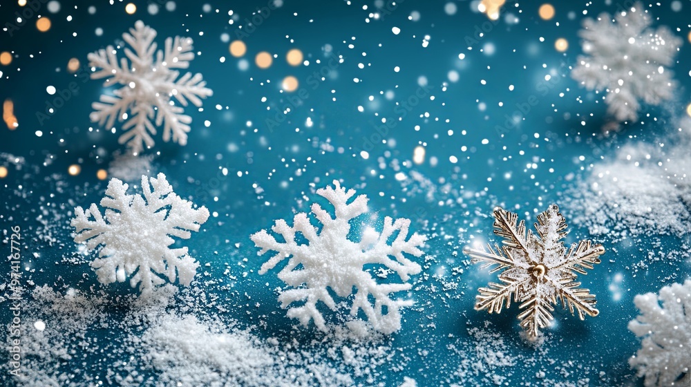 Christmas background with snowflakes Christmas background with snowflakes