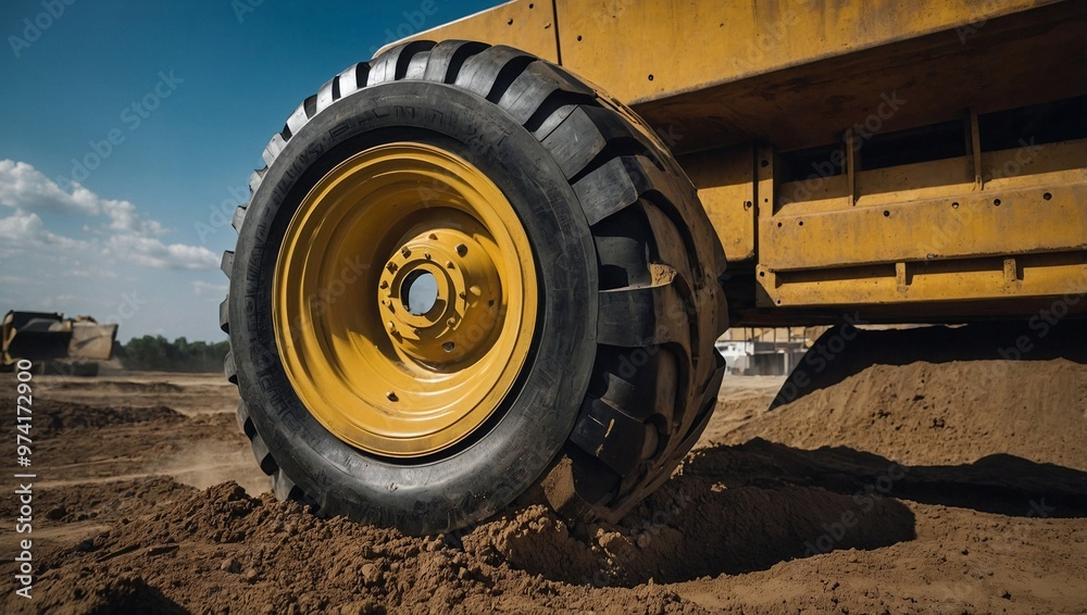 wheel of a truck
