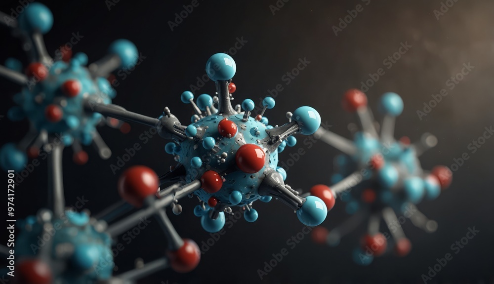 Molecule model. Science background Molecule model. Science background