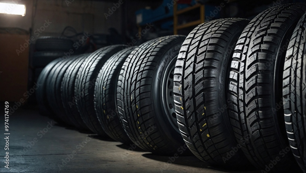 tires in a row