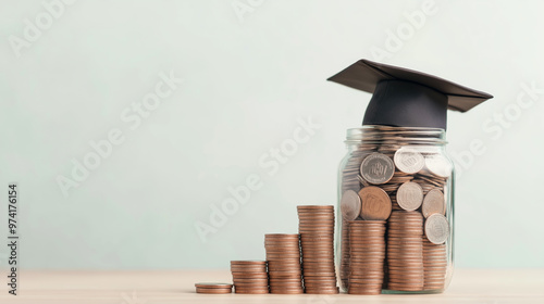 Wallpaper Mural Cost of education concept. Scholarship money background Torontodigital.ca