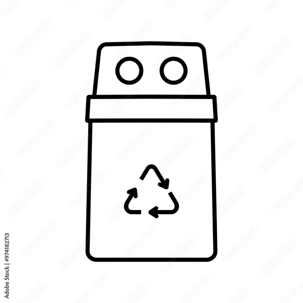 Recycle bin icon vector isolated. Trash bin icon Recycle bin icon vector isolated. Trash bin icon