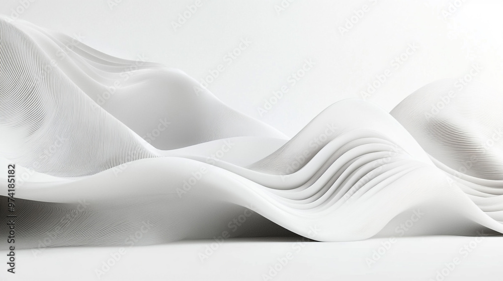 Obraz premium Abstract wave element for design. Set. Digital frequency track equalizer. light texture background black smoke white.