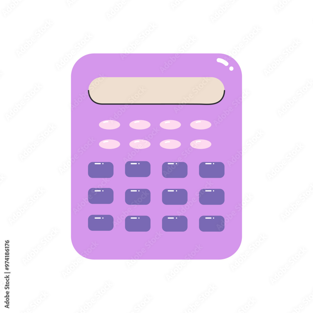 Electronic calculator. Equipment for mathematical and financial calculations. Office and school equipment. Electronic calculator. Equipment for mathematical and financial calculations. Office and school equipment.