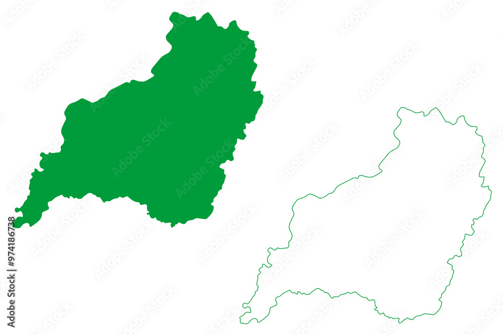 Catarina municipality (Ceará state, Municipalities of Brazil, Federative Republic of Brazil) map vector illustration, scribble sketch Catarina map Catarina municipality (Ceará state, Municipalities of Brazil, Federative Republic of Brazil) map vector illustration, scribble sketch Catarina map