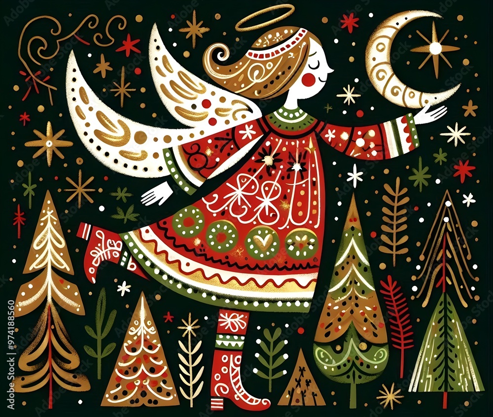 Obraz premium Fantasía Navideña