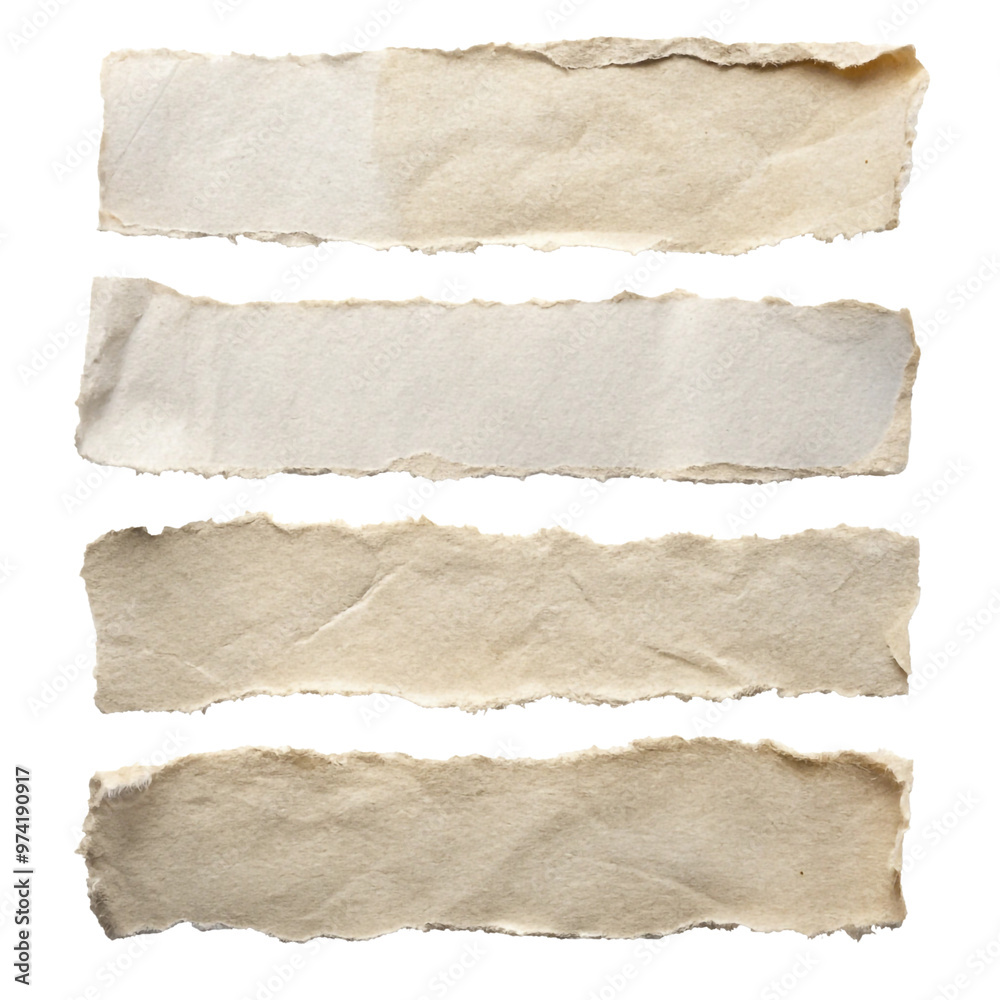 paper rips pieces set with transparent background paper rips pieces set with transparent background
