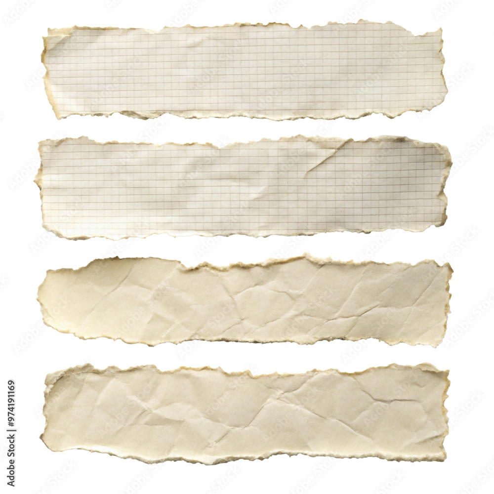 ripped paper tear set with transparent background ripped paper tear set with transparent background