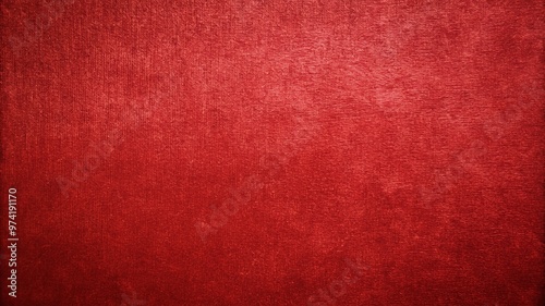 Red Textured Fabric Background, Rich Warm Color for Holiday or Decorative Use