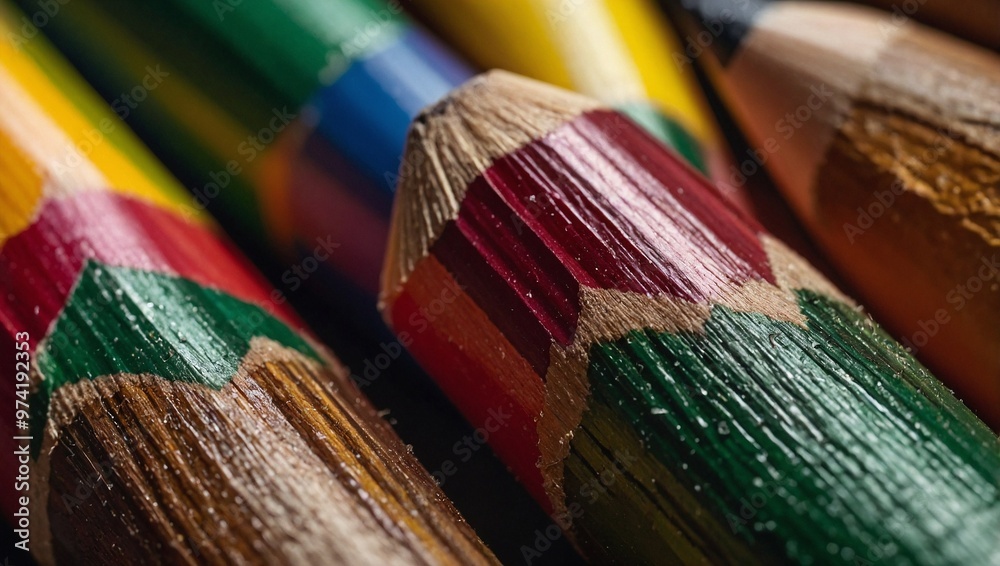close up of pencils