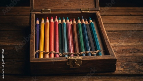 pencils in a box